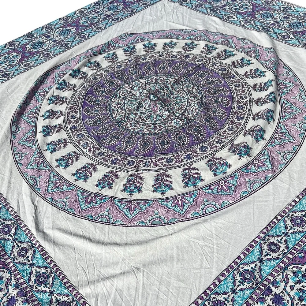 Plum & Bow Large Tapestry Mandala Fabric Wall Hanging Bed Cover Boho Home Decor